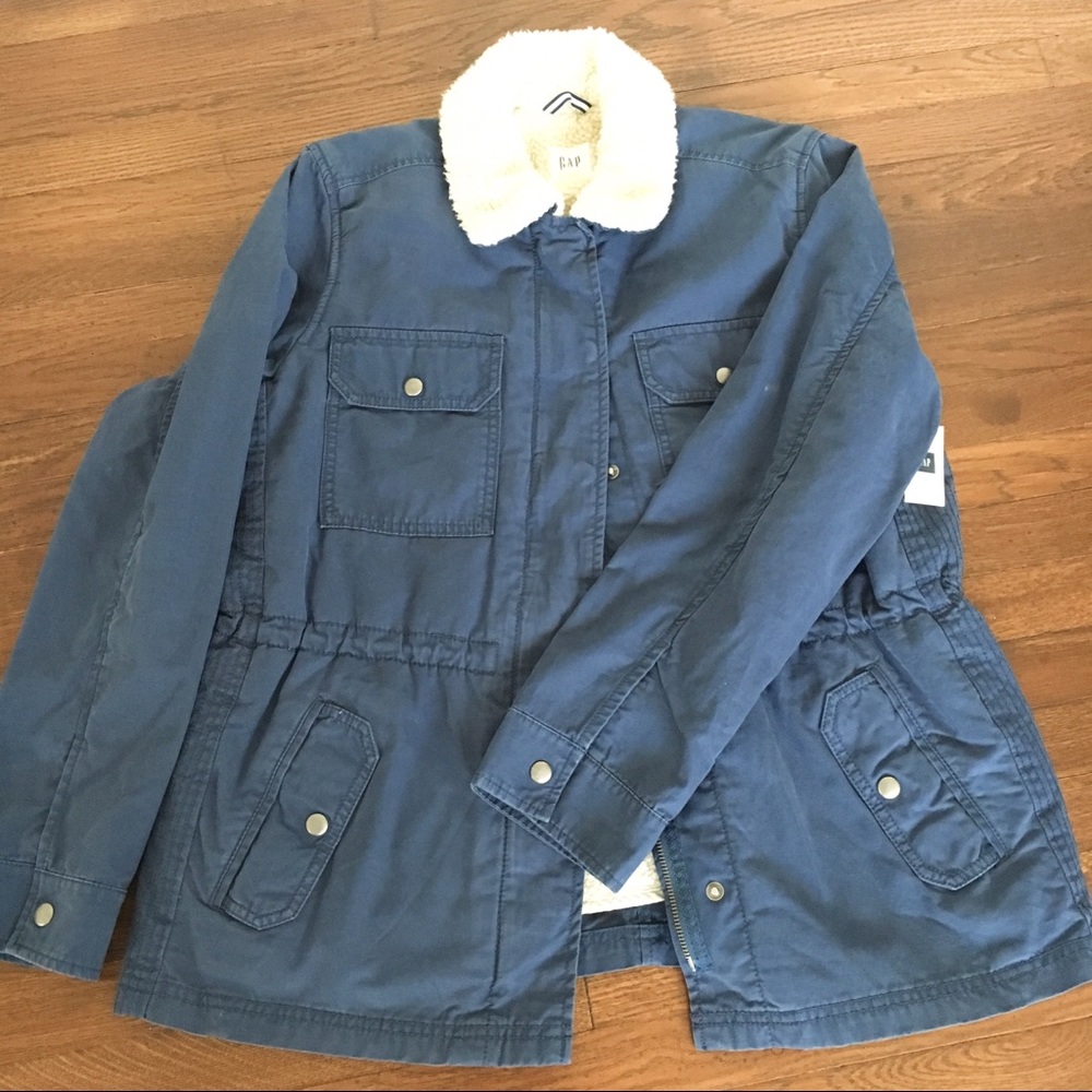 GAP Sherpa-Lined Utility Jacket